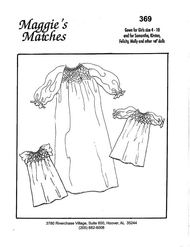 Maggie's Matches Gown for American Girl